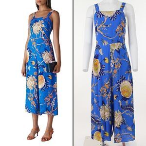 Whistles Exotic Floral Sleeveless Cropped Jumpsuit